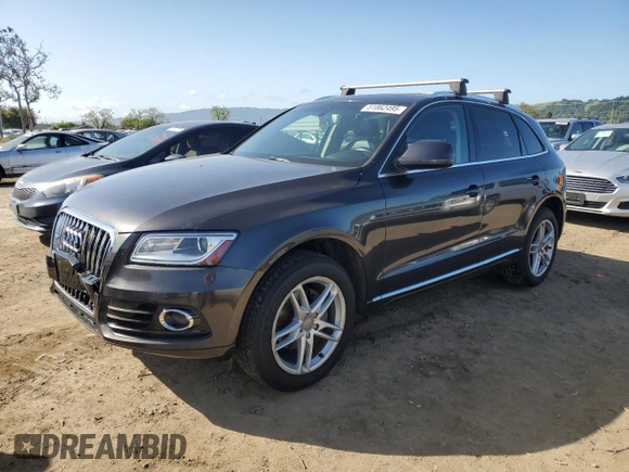 2014 Audi Q5 Premium Plus with VIN WA1LFAFP0EA105784, listed as a Copart auction lot 51862495 with 171,596 mi miles and Salvage title. Bid and sale history available at DreamBid. Image 1.