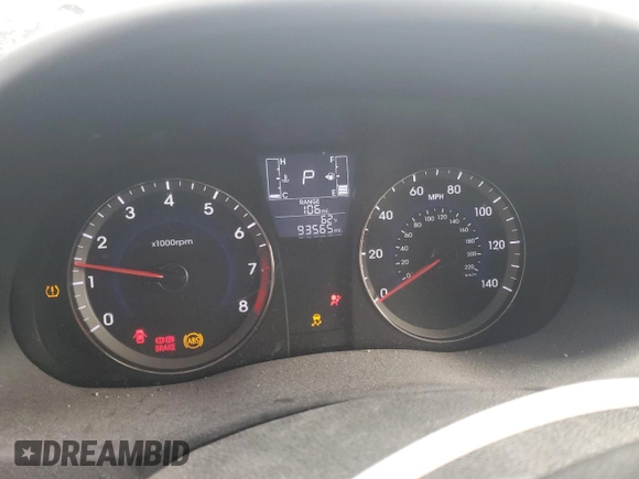 2016 Hyundai Accent SE with VIN KMHCT5AE7GU268828, listed as a Copart auction lot 49552495 with 93,565 mi miles and Salvage Title. Bid and sale history available at carsss.com. Image 9.