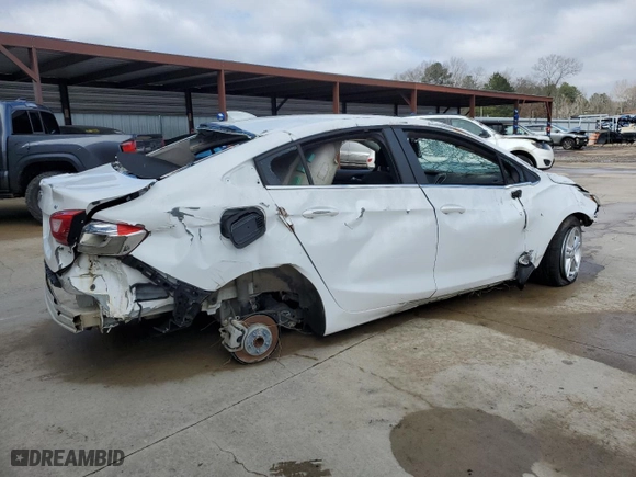2018 Chevrolet Cruze LT with VIN 1G1BE5SM6J7118708, listed as a Copart auction lot 46129175 with 154,721 mi miles and Clean Title. Bid and sale history available at carsss.com. Image 3.