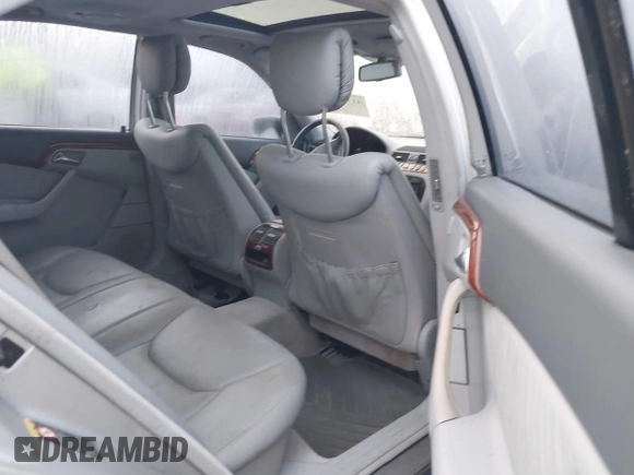 2002 Mercedes-Benz S-Class 4.3L with VIN WDBNG70J32A226516, listed as a IAAI auction lot 41783902 with 162,979 mi miles. Bid and sale history available at carsss.com. Image 8.