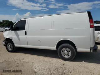 2016 Chevrolet Express Cargo Van with VIN 1GCWGAFF2G1244695, listed as a Copart auction lot 64945344 with 90,800 mi miles and Salvage Title. Bid and sale history available at carsss.com. Image 2.