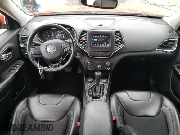 2021 Jeep Cherokee Latitude Plus with VIN 1C4PJMLB9MD157329, listed as a Copart auction lot 58624885 with 53,056 mi miles and Salvage title. Bid and sale history available at DreamBid. Image 8.