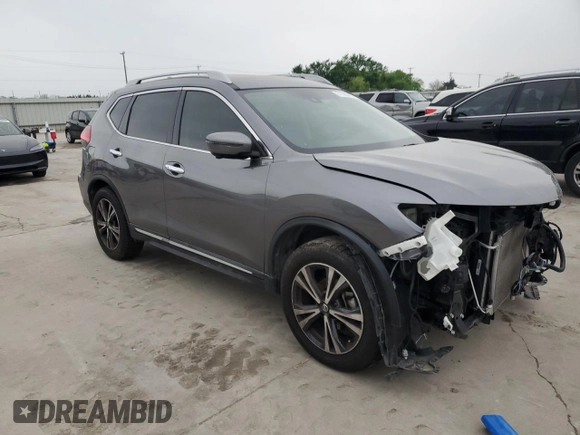 2017 Nissan Rogue S with VIN 5N1AT2MT1HC814465, listed as a Copart auction lot 51595425 with 68,670 mi miles and Salvage Title. Bid and sale history available at DreamBid. Image 4.