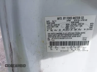 2011 Ford F-150 XL with VIN 1FTEX1CMXBFC21319, listed as a IAAI auction lot 42434901 with 192,889 mi miles and . Bid and sale history available at DreamBid. Image 9.