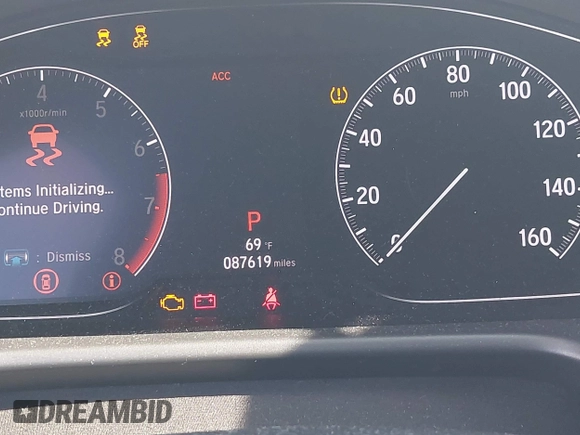 2019 Honda Accord Sport with VIN 1HGCV1F30KA031639, listed as a IAAI auction lot 42184537 with 87,619 mi miles and . Bid and sale history available at DreamBid. Image 16.