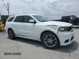 2020 Dodge Durango GT with VIN 1C4RDHDG5LC307927, listed as a Copart auction lot 59766255 with 129,736 mi miles and Salvage title. Bid and sale history available at DreamBid. Image 4.