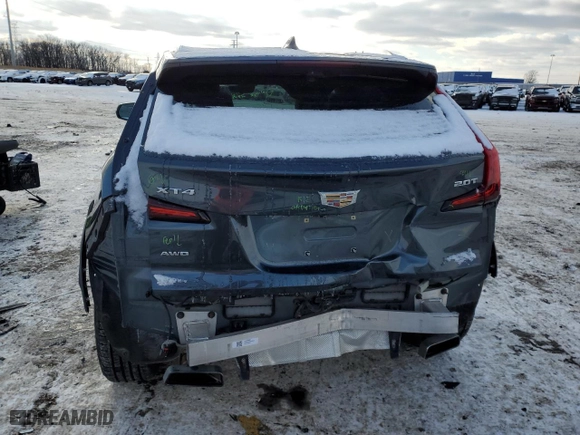 2019 Cadillac XT4 AWD Premium Luxury with VIN 1GYFZDR46KF131232, listed as a Copart auction lot 42025585 with 86,128 mi miles and Clean Title. Bid and sale history available at carsss.com. Image 6.