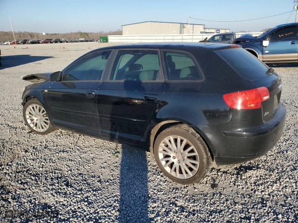 2007 Audi A3 with VIN WAUNF78P47A133327, listed as a Copart auction lot 46684275 with 0 mi miles and Salvage Title. Bid and sale history available at carsss.com. Image 2.