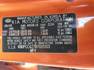 2011 Kia Sportage EX с VIN KNDPCCA27B7020103, выставлен на аукционе Copart как лот 56178935 с пробегом 169 341 миль миль и Списание • Salvage title. История ставок и продаж доступна на DreamBid. Изображение 13.