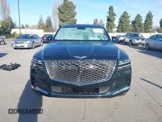 2021 Genesis GV80 with VIN KMUHCESCXMU046641, listed as a IAAI auction lot 41614756 with 25,666 mi miles and . Bid and sale history available at DreamBid. Image 13.