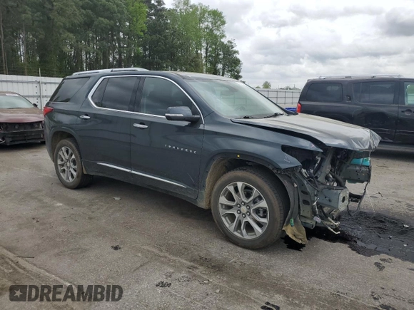 2021 Chevrolet Traverse Premier with VIN 1GNERKKW4MJ163718, listed as a Copart auction lot 51837295 with 126,247 mi miles and Salvage title. Bid and sale history available at DreamBid. Image 4.