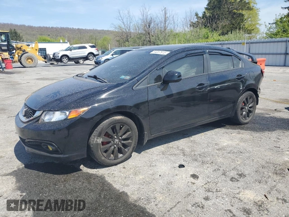 2013 Honda Civic LX with VIN 19XFB2F5XDE002161, listed as a Copart auction lot 54057915 with 94,757 mi miles and Salvage Title. Bid and sale history available at DreamBid. Image 1.