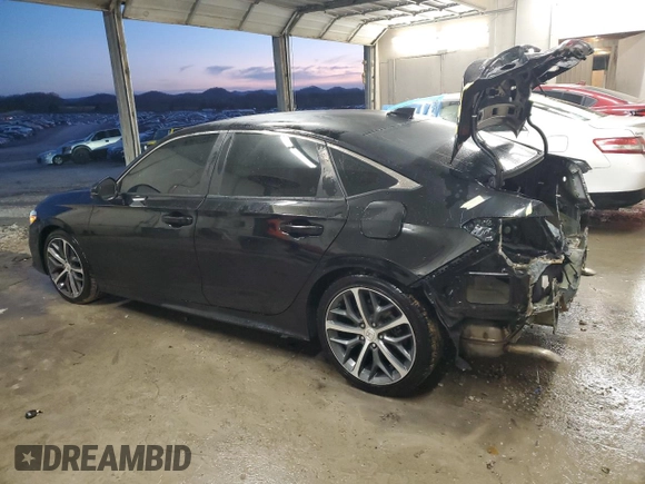 2022 Honda Civic Sedan Touring with VIN 2HGFE1F96NH317163, listed as a Copart auction lot 89190845 with 51,090 mi miles and Salvage Title. Bid and sale history available at carsss.com. Image 2.