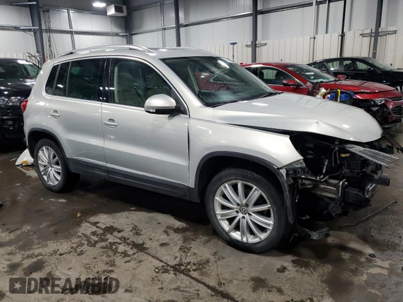 2012 Volkswagen Tiguan S with VIN WVGBV7AX3CW512668, listed as a Copart auction lot 42055975 with 106,148 mi miles and Salvage Title. Bid and sale history available at DreamBid. Image 4.