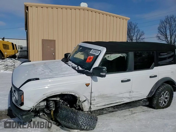 2021 Ford Bronco with VIN 1FMEE5DP6MLA68783, listed as a Copart auction lot 88389835 with 42,548 mi miles and Salvage Title. Bid and sale history available at DreamBid. Image 11.