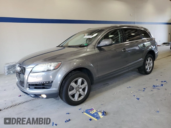 2013 Audi Q7 Premium Plus z VIN WA1LGAFE9DD014750, wystawiony jako Copart lot #60753335 z przebiegiem 130 109 mil mil oraz Czysty tytuł • Clean title. Historia ofert i sprzedaży dostępna na DreamBid. Obrazek 1.