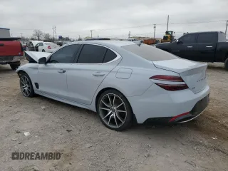 2022 Genesis G70 2.0T with VIN KMTG34TA2NU088116, listed as a Copart auction lot 85489634 with 83,335 mi miles and Clean Title. Bid and sale history available at DreamBid. Image 2.