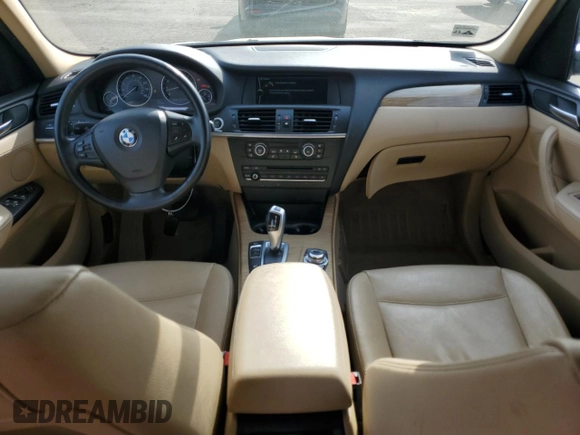 2013 BMW X3 xDrive28i with VIN 5UXWX9C5XD0A20457, listed as a Copart auction lot 54404445 with 126,295 mi miles and Salvage Title. Bid and sale history available at DreamBid. Image 8.