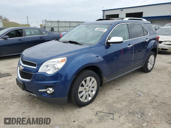 2010 Chevrolet Equinox LTZ with VIN 2CNFLGEY5A6274937, listed as a Copart auction lot 54868845 with 118,103 mi miles and Clean Title. Bid and sale history available at DreamBid. Image 1.