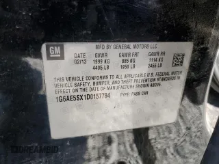 2013 Cadillac ATS Premium with VIN 1G6AE5SX1D0157784, listed as a Copart auction lot 74937374 with 93,047 mi miles and Salvage Title. Bid and sale history available at carsss.com. Image 12.