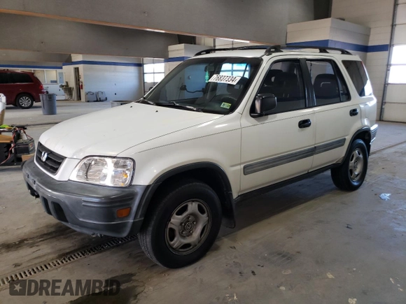 2001 Honda CR-V LX with VIN JHLRD284X1S014401, listed as a Copart auction lot 76837334 with 195,358 mi miles and Salvage Title. Bid and sale history available at carsss.com. Image 1.