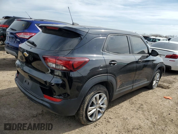 2021 Chevrolet TrailBlazer LS with VIN KL79MMS26MB082616, listed as a Copart auction lot 52893395 with 47,175 mi miles and Salvage Title. Bid and sale history available at carsss.com. Image 3.