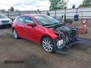 2017 Mazda 3 Touring with VIN 3MZBN1L72HM121014, listed as a IAAI auction lot 42243337 with 107,890 mi miles and . Bid and sale history available at DreamBid. Image 1.