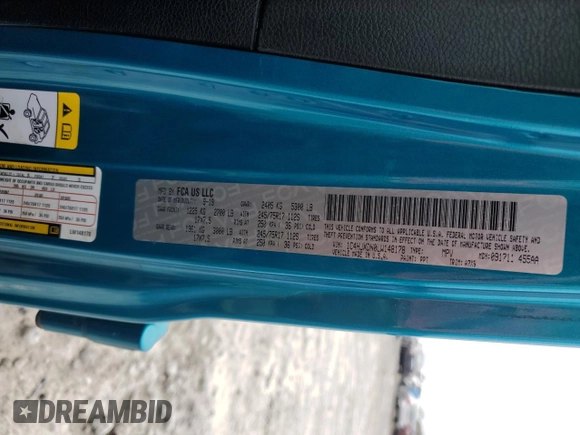 2020 Jeep Wrangler Unlimited Sport S with VIN 1C4HJXDN0LW148178, listed as a Copart auction lot 48457835 with 92,147 mi miles and Salvage Title. Bid and sale history available at carsss.com. Image 15.
