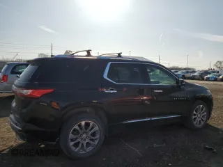 2018 Chevrolet Traverse Premier with VIN 1GNEVJKW5JJ152423, listed as a Copart auction lot 51202685 with 124,673 mi miles and Salvage Title. Bid and sale history available at DreamBid. Image 3.