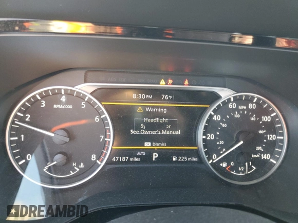 2023 Nissan Pathfinder Rock Creek with VIN 5N1DR3BD7PC219423, listed as a Copart auction lot 47657865 with 47,187 mi miles and Salvage title. Bid and sale history available at DreamBid. Image 9.