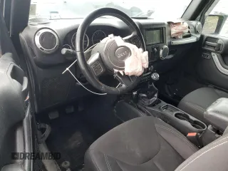 2017 Jeep Wrangler Sahara with VIN 1C4AJWBG5HL585280, listed as a Copart auction lot 54703555 with Not provided miles and Salvage title. Bid and sale history available at DreamBid. Image 8.