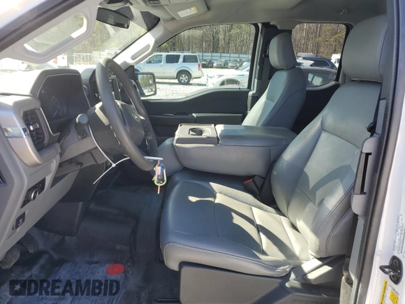 2023 Ford F-150 XL with VIN 1FTEX1CP3PKE58842, listed as a Copart auction lot 44503125 with 63,909 mi miles and Salvage title. Bid and sale history available at DreamBid. Image 7.