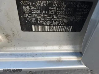 2011 Hyundai Elantra Touring SE with VIN KMHDC8AE4BU118108, listed as a Copart auction lot 80544214 with 162,891 mi miles and Salvage Title. Bid and sale history available at carsss.com. Image 12.