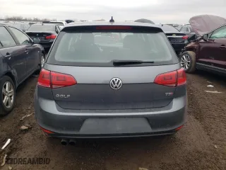 2016 Volkswagen Golf TSI SE with VIN 3VW217AU6GM052804, listed as a Copart auction lot 45570153 with 65,024 mi miles. Bid and sale history available at carsss.com. Image 6.