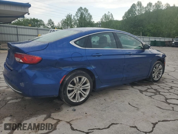2015 Chrysler 200 Limited with VIN 1C3CCCAB9FN583805, listed as a Copart auction lot 57056495 with 132,445 mi miles and Salvage title. Bid and sale history available at DreamBid. Image 3.