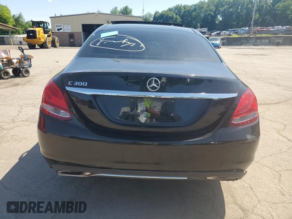 2017 Mercedes-Benz C 300 with VIN 55SWF4JB8HU206081, listed as a Copart auction lot 62146455 with Not provided miles and Clean title. Bid and sale history available at DreamBid. Image 6.