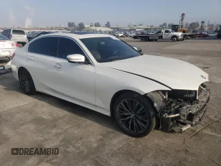 2019 BMW 3 Series 330i with VIN WBA5R1C56KFH02347, listed as a Copart auction lot 83674694 with 83,528 mi miles and Salvage Title. Bid and sale history available at carsss.com. Image 4.