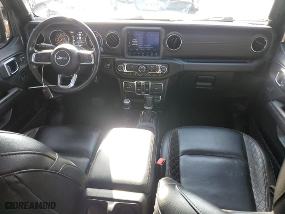 2021 Jeep Gladiator High Altitude with VIN 1C6HJTFG1ML503067, listed as a Copart auction lot 71454834 with 34,648 mi miles and Salvage Title. Bid and sale history available at carsss.com. Image 8.