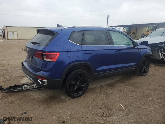 2023 Volkswagen Taos SE with VIN 3VVSX7B24PM345018, listed as a Copart auction lot 51346375 with 15,004 mi miles and Salvage Title. Bid and sale history available at carsss.com. Image 3.