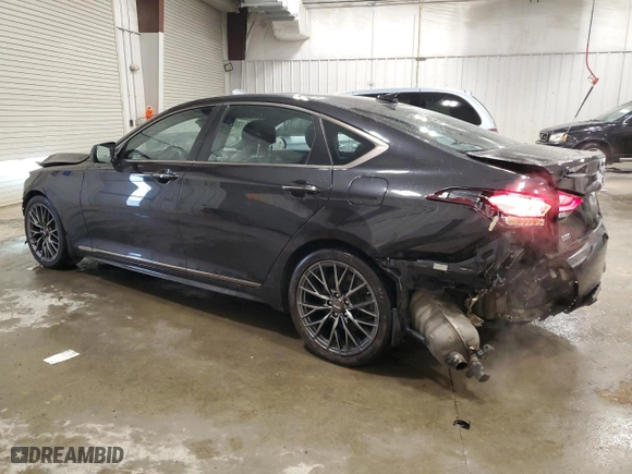 2018 Genesis G80 3.3T Sport with VIN KMHGN4JB1JU270304, listed as a Copart auction lot 51576065 with 83,447 mi miles and Non Repairable. Bid and sale history available at carsss.com. Image 2.