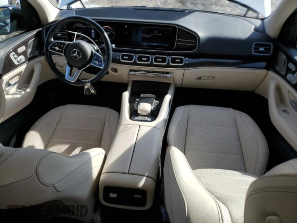2022 Mercedes-Benz GLE 580 with VIN 4JGFB8GB1NA785636, listed as a Copart auction lot 45397535 with 55,332 mi miles and Salvage title. Bid and sale history available at DreamBid. Image 8.