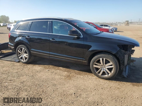 2014 Audi Q7 Premium Plus with VIN WA1LGAFE3ED002322, listed as a Copart auction lot 61565425 with 146,166 mi miles and Salvage title. Bid and sale history available at DreamBid. Image 4.