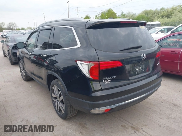 2017 Honda Pilot Touring with VIN 5FNYF6H93HB028122, listed as a IAAI auction lot 42130116 with 109,318 mi miles and . Bid and sale history available at DreamBid. Image 3.