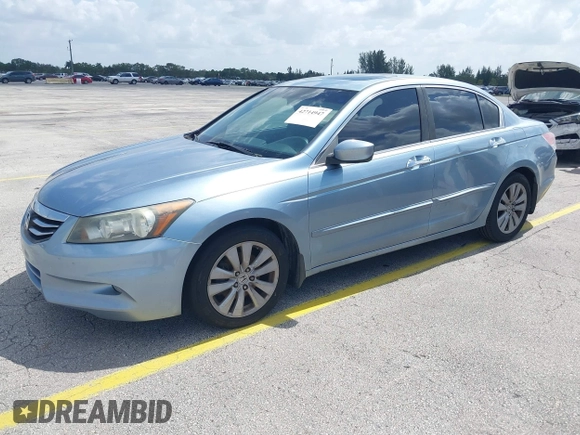2011 Honda Accord EX-L with VIN 1HGCP3F82BA014374, listed as a IAAI auction lot 42714947 with 201,059 mi miles and . Bid and sale history available at DreamBid. Image 2.