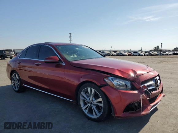 2018 Mercedes-Benz C 300 with VIN 55SWF4JB8JU279442, listed as a Copart auction lot 60338015 with 120,247 mi miles and Salvage title. Bid and sale history available at DreamBid. Image 4.