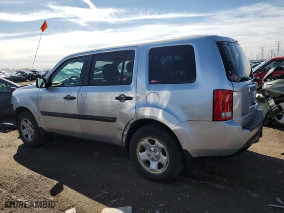 2013 Honda Pilot LX with VIN 5FNYF4H23DB020992, listed as a Copart auction lot 49983735 with 108,925 mi miles and Salvage Title. Bid and sale history available at carsss.com. Image 2.