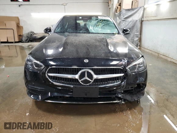 2025 Mercedes-Benz C 300 with VIN W1KAF4HB3SR242642, listed as a Copart auction lot 49090085 with 4,968 mi miles and Salvage Title. Bid and sale history available at DreamBid. Image 5.
