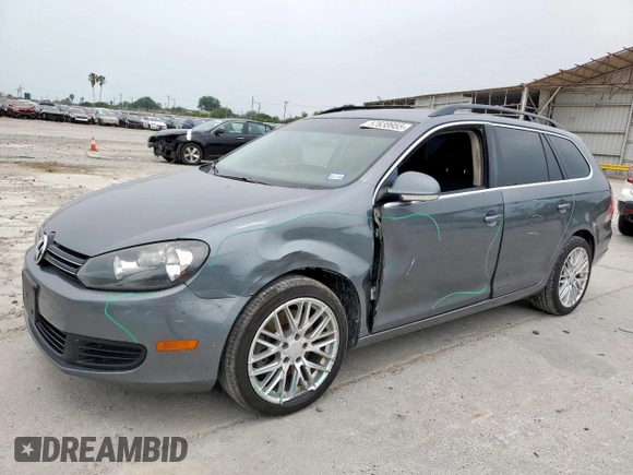 2014 Volkswagen Jetta TDI w/Sunroof with VIN 3VWPL7AJ7EM600344, listed as a Copart auction lot 57638955 with 191,498 mi miles and Salvage title. Bid and sale history available at DreamBid. Image 1.