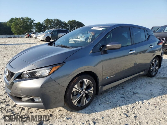 2019 Nissan LEAF SV with VIN 1N4AZ1CP7KC301168, listed as a Copart auction lot 57576085 with 31,755 mi miles and Salvage title. Bid and sale history available at DreamBid. Image 1.