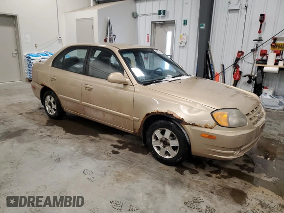 2005 Hyundai Accent GLS with VIN KMHCG45C85U579253, listed as a Copart auction lot 44936145 with 197,561 mi miles and Clean Title. Bid and sale history available at carsss.com. Image 4.